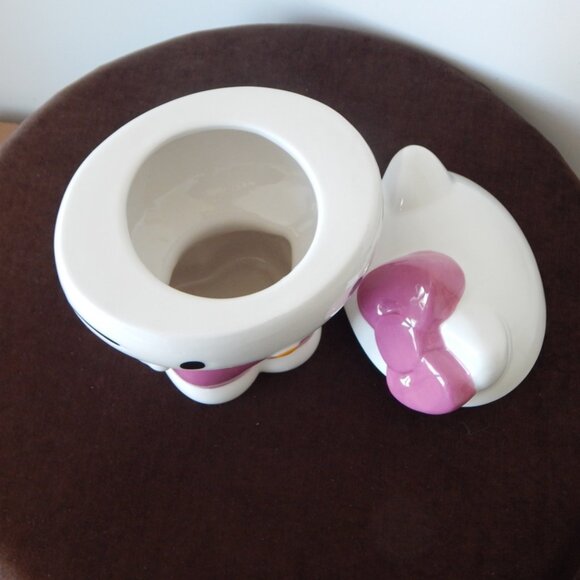 Silver Buffalo Sanrio Hello Kitty 3D Sculpted Ceramic Large Canister Jar New - Picture 9 of 11